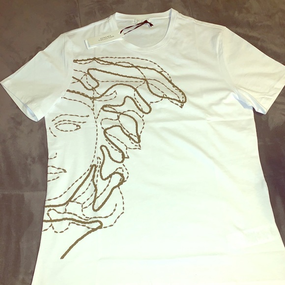 versace white t shirt mens